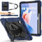 FONREST Funda portátil resistente para Huawei MatePad de 11.5 pulgadas S 2024 con soporte para lápices, soporte giratorio, correa de mano, cordón rígido de policarbonato de silicona híbrida a prueba