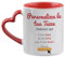 AL PRODUCTION Tazza Mug Personalizzata con Foto, Testo, Logo, Immagine - Ideale per la tua colazione (Cuore Rosso)
