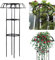 Metall-Glyzinien-Regenschirm-Spalier, 105 cm, rostfreier Pflanzenstützrahmen für Kletterpflanzen, Gartenblumen, Rankgitter und Obelisken, Outdoor-Dekoration und Landschaftsbau-Lösung
