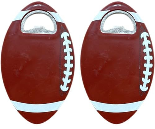 2 Stück Bierflaschenöffner, Lustiger American-Football-flaschenöffner, Anti-verbrühungs-untersetzer, Tragbarer Öffner, Getränkeflaschenöffner Für Restaurant-bar