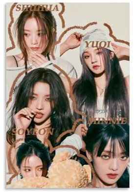 HUEAEHAHE (G) I-DLE Gidle(1) Poster, Raumdekoration, Leinwandposter, ästhetischer Posterdruck, Wandkunst, Dekor-Poster, 20 x 30 cm, ungerahmter Stil