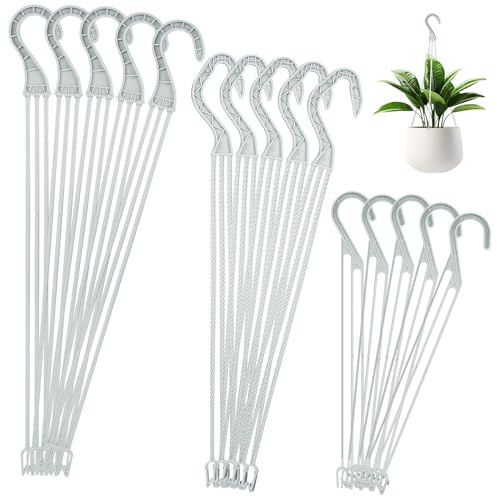 ibasenice 30pièces Crochets Plastique pour Jardinières Suspendues Suspension Blanche pour Pots De Fleurs Crochets pour Plantes Extérieur Utilisables Et Jardins