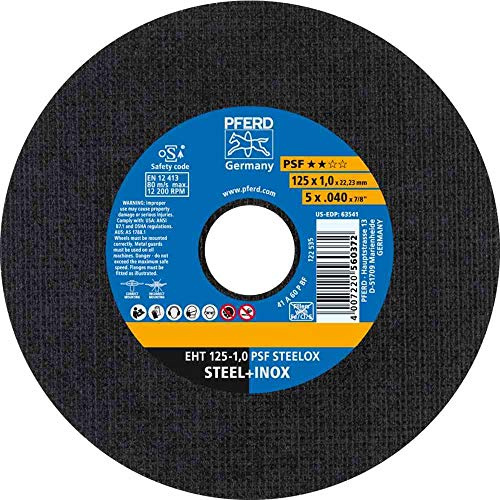 Trennschei. Pferd1,0/125 mm INOX EHT 125 – 1,0 A60 P Ps