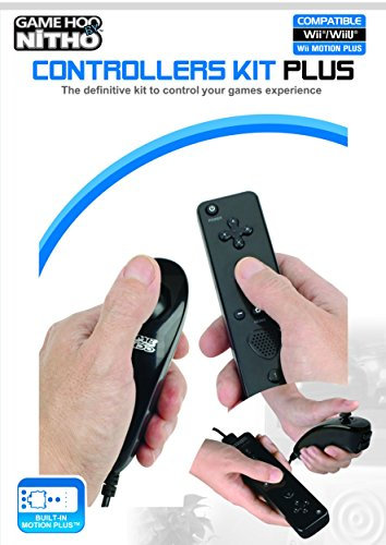Nitho - Conjunto De Mando Con Motion + Nunchaku, Color Negro (Nintendo Wii U)