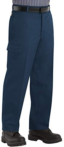 Red Kap Men's Industrial Cargo Pant, Navy, 32W x 32L