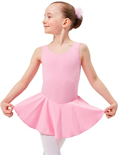 tanzmuster Ballettkleid Mädchen ärmellos - Nora - Gr. 92-170 - Baumwolle - Ballettbody Kinder Ballett Trikot