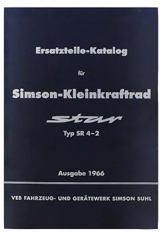 Ersatzteilkatalog, Ersatzteilliste - Simson Star, SR4-2 - Ausgabe: 1966