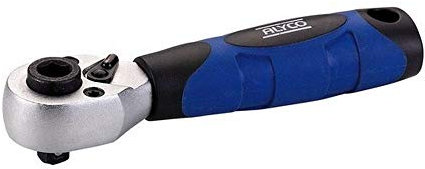 Alyco 192133 – Cliquet Dual pour embouts et douilles de 1/4 avec manche ergonomique bi-matière 112 mm