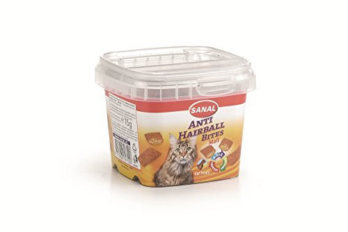 Sanal – Bocconcini Malto Hairball per Gatti. 75gr