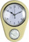 Reloj de pared para cocina de estilo retro, diseño años 50, con avisador de cocina, beige