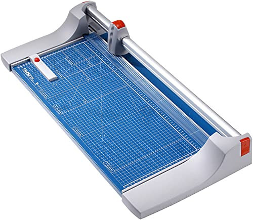Dahle 444 Premium Rolling Trimmer, 26-3/8 Cut Length, 25 Sheet Capacity, Self-Sharpening, Automatic Clamp, German Engineered Paper Cutter
