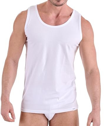Navigare 511 Canottiera, Bianco, XXL (Taglia 7), Pacco da 3, Uomo