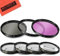 62 mm 7-teiliges Filter-Set für Panasonic DMC-FZ1000 4K Point and Shoot Kamera – inklusive 3 PC-Filter-Set (UV-CPL-FLD) und 4 Stück Nahaufnahmenfilter-Set (+1+2+4+10)