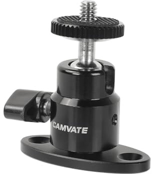CAMVATE 1/4-20 Mini Ball Head with Ceiling Mount for CCTV & Video Wall Monitors Mount - 1991