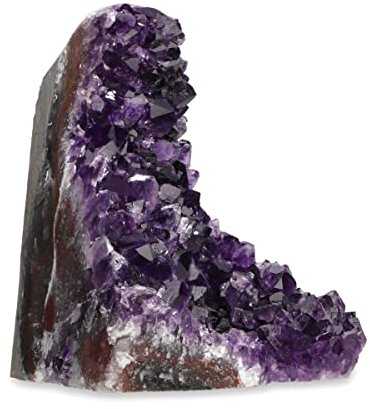 Deep Purple Project Riesige Amethyst-Kristall-Geode der Güteklasse A aus Uruguay, 0,7 kg bis 1 kg, Premium-Geschenk-Box, perfekt für Sammler