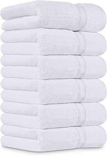 Utopia Towels - Handtücher Set aus Baumwolle - 100% Baumwolle ultraweich und sehr saugfähig, 41x71 cm - 6er Pack (Weiß)