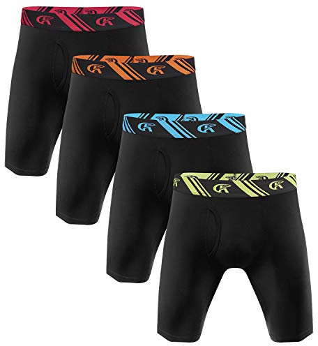 YuKaiChen Boxershorts Herren Bambus Unterhosen Männer Retroshorts Herren Langes Beine Atmungsaktive ohne einschneidenden Gummibund