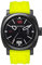 Panzera Aquamarin Pacific Submerge Automatik Stahl Schwarz Gelb Datum Silikon Herren Uhr