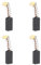 OTOTEC 2 pares de cepillos de carbono 2604321913 de 15 x 8 x 5 mm con corte automático, compatibles con Bosch CSB-470LE CSB 650-2 RE CSB 650-2 RET 1617014114 taladros, lijadoras circulares, piezas de