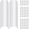 Lot de 100 clips de fixation pour verre de serre avec 50 clips de fixation pour vitrage de serre et 50 clips en Z pour vitrage de serre en acier inoxydable