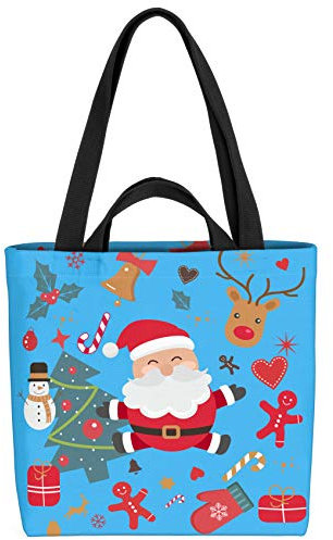 VOID Nikolaus Winter Geschenke Tasche 33x33x14cm,15l Einkaufs-Beutel Shopper Einkaufs-Tasche Bag