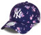 New Era New York Yankees Cap MLB Basecap Blumenmuster Kappe Baseball Damen blau - One-Size