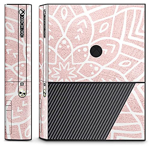 DeinDesign Skin Compatibile con Microsoft Xbox 360 E Pellicola Adesivi Mandala Fiori Rosa Chiaro