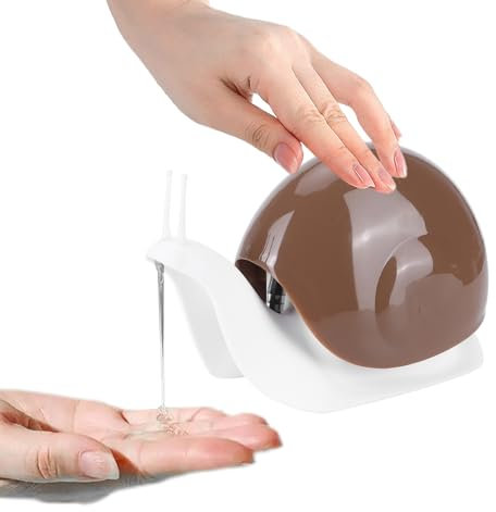 Dispenser di Sapone a Forma di Lumaca 120ml Dispenser Manuale Sapone per Bagno Cucina Dispenser di Lozione Multiuso Dispenser materiale PP, capacità per bagno e cucina