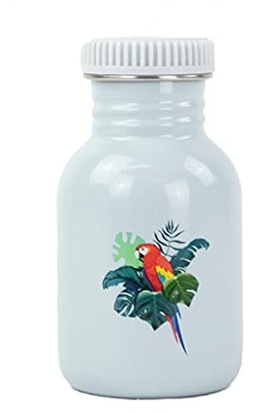 Yoko Design - Gourde simple paroi, 350 ml motif PERROQUET