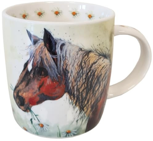 Alex Clark Horse and Flowers Mug