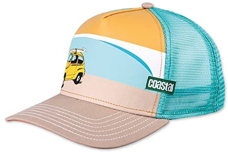 Coastal - Surfy Car (Khaki/Orange) - Trucker Cap Meshcap Kappe Mütze Cappy Caps