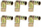 Stove Universal Joint, Sturdy Stove Tube Adapter Elbow Joint Pipeline Connector Adaptador Cooker Connector Water Heater Gas Nozzle All Bronze 6pcs