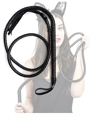 CZZSiug Accessori per l'equitazione, Frusta da Equitazione con Impugnatura in Pelle PU Antiscivolo