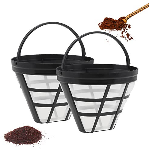 Panier-filtre à café réutilisable, Lot de 2 filtres à café coniques #4 Filtre à café de rechange compatible avec Ninja CFP301 CFP201 Accessoires de café