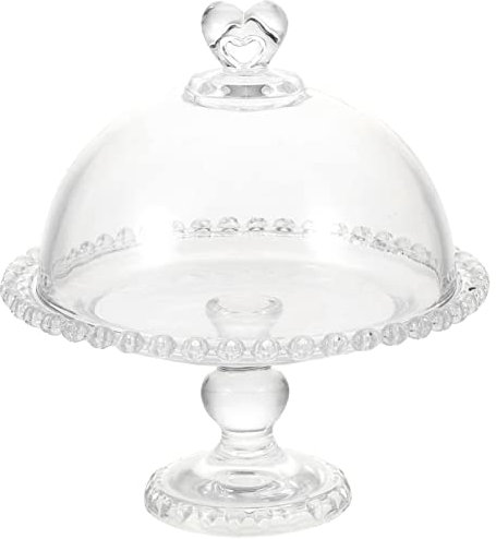 Alipis 1 Set Tortiera Coperta Cupola Della Torta Supporto Per Torta Cupola Del Basamento Del Cupcake Paletta Per Base Della Piatto Libby Bicchiere Caramella Cristallo