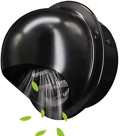 Duchunsheng Grille De Ventilation Hotte, Ronde Murale Ventilation Hotte, Sortie D'évacuation, Grille D'Aération Ronde Grille Ventilation Hotte en INOX, Convient pour Tuyau Rond/Tuyau/Prise Murale