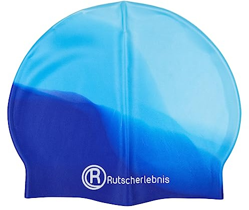 Rutscherlebnis Tie Dye Silicone Cap - Farbenfrohe Silikon-Badekappe für Damen, Herren & Jugendliche