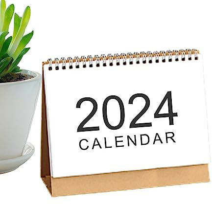 Niktule Großer Kalender 2023-2024 Schreibtisch - Familienkalender, Tischkalender 2024 | Um 360° umblätterbarer, einfach zu schreibender und zu lesender Kalender für Termine, Planung und Organisation