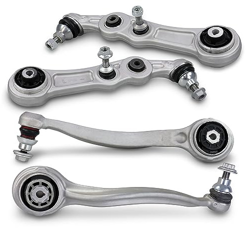 BESTPRICE 2x Querlenker Vorderachse unten vorne, 2x Querlenker Vorderachse unten hinten Kompatibel mit MERCEDES C-Klasse (W205)(A205)(C205)(S205), E-Klasse (W213)(S213) (A238)(C238), CLS (C257)