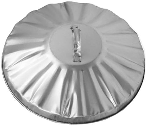 Replacement Metal Bin Lid for 55L 60L & 65L Litre Steel Bins - 16 Retro Ideal for Garden Dustbins - 406mm Lift Off - UK Made