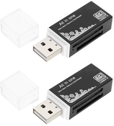 The Lord of the Tools 2PCS SD-Kartenleser auf USB-Adapter 4-in-1 für MS Duo Pro M2-Karte SDXC SDHC MMC RS-MMC Micro SDXC Micro SDHC Und TF-Karte