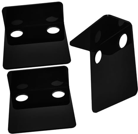 IWOWHERO 3stücke Teiliges Monitor Wandregal Schwebendes Für Und Lautsprecher Platzsparendes Design Für Kinderzimmer Einfache Installation Schwarz