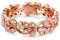 Jeulia Verlobungsring aus Sterlingsilber, gemeißelte Blume und Blatt, einzigartiger Zirkonia-Ring für Damen, Verlobungsring, Schmuck, Geschenk (Roségold, 62(19.8))