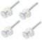 Gate Replacement Screw Bolts,Ompinda 4 Pack M10 Pressure Mounted Baby Gate Threaded Spindle Rods for Baby/Pets Gates Stair Railing Gates