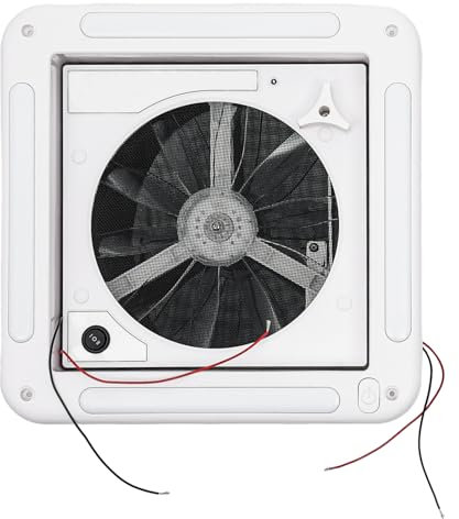 Ventilador de Ventilación de Autocaravana 12V Claraboya Caravana 28 * 28cm Techo Solar Para Con LED Protección Contra Insectos de Acero Inoxidable