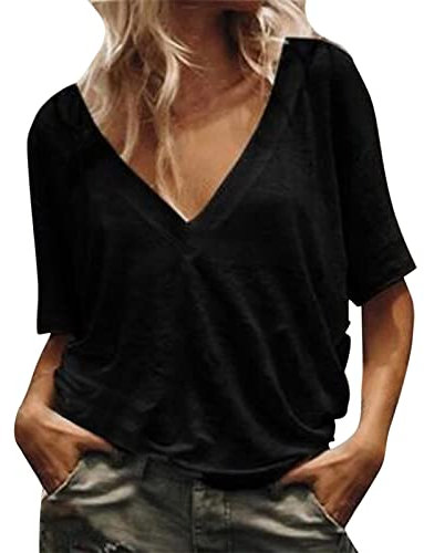 Angebote des Tages Heute T Shirt Damen Oversize Set Weite Bluse Damen Sommer Kurzarm Shirt Mit Stehkragen Damen Damen Shirt Weiss V Ausschnitt Meine Bestellungen Anzeigen 24