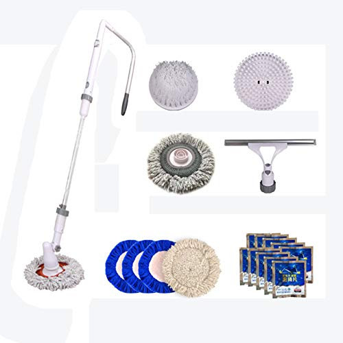 Limpiacristales, Herramienta Limpieza Ventanas, Limpiador Ventanas en Forma U para lavacristales Externo, ángulo 180°, Ajustable, 2 velocidades, Cepillo eléctrico Limpieza para el hogar con Poste