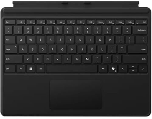 Microsoft Surface Pro - Teclado sin almacenamiento para bolígrafo para Surface Pro Copilot+ (11ª edición), Pro 10, 9, 8 y X, material Alcantara, negro