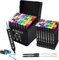 Banral 48 Farben Filzstifte Set - Marker Stifte Set - Marker Stifte mit Meißel und Feine Twin Tip Permanent Marker für Manga Skizzieren Kalligraphieren Zeichnen