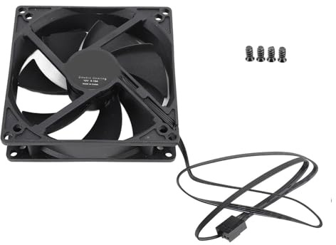 PWM-Gehäuselüfter 100mm mit Dual-Kugellager für leisen und effizienten PC-Betrieb - Intelligente Temperaturregelung bis 1800 U/min, geräuscharm langlebig als Computergehäuse-Lüfter optimale Kühlung